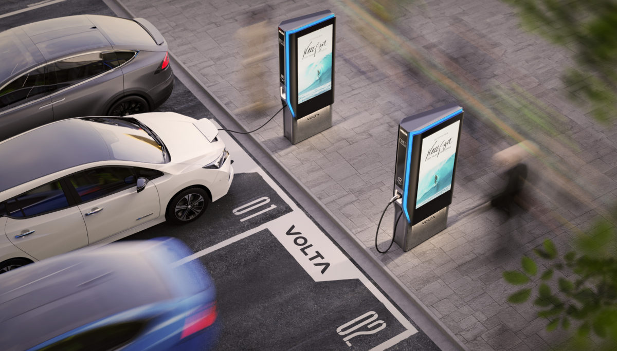 Volta electric charging station KISKA Eye Candy