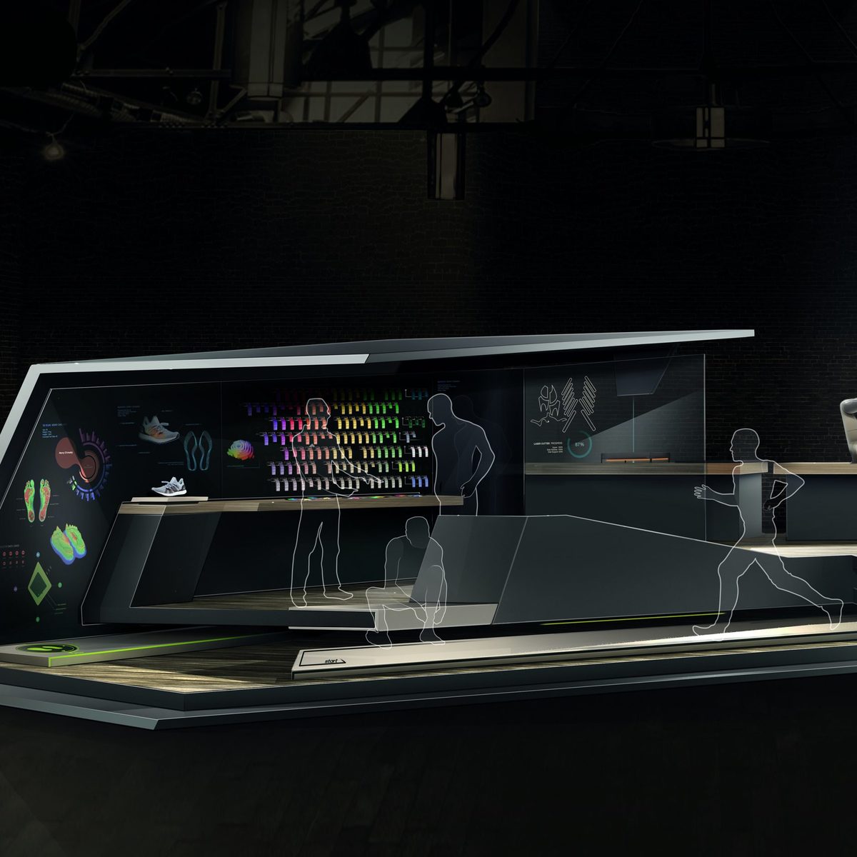 Maker Lab, a future retail concept design for adidas