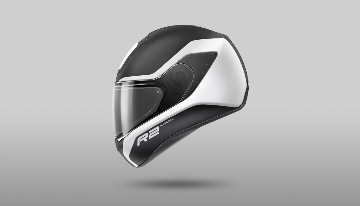 Render of Schuberth R2 motorcycle helmet