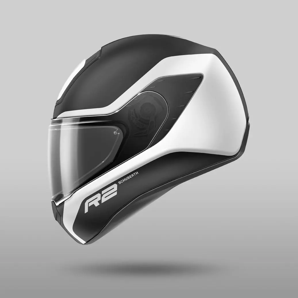 Render of Schuberth R2 motorcycle helmet