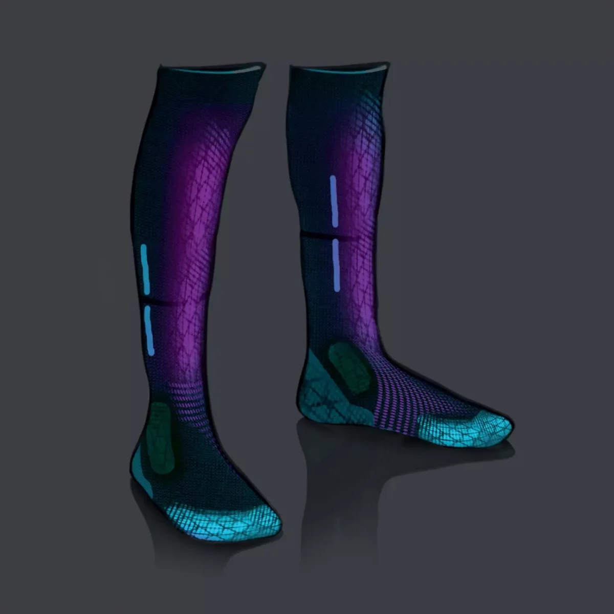 Apparel design concept sketch of UYN socks